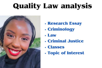 research law, criminal justice and criminology