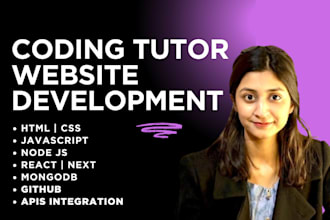 be your online javascript, react, html, css tutor and techer