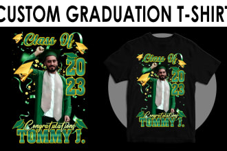 do custom unique class of senior graduation t shirt design