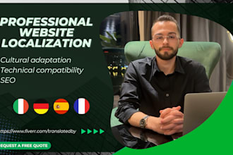 translate your website into italian, spanish, german and french