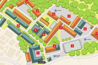 draw vector map illustration or site plan render in 2d