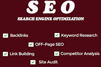 provide SEO backlinks, da link building service