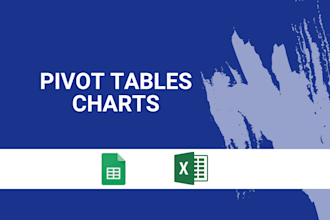 create pivot tables and graphs in excel or google sheets
