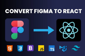convert figma to react or next js website with tailwind css
