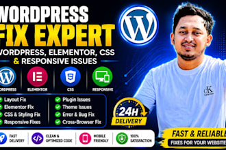 fix wordpress, elementor, CSS and responsive issues