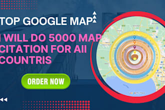 5,000 google map citations manually local search visibility