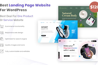 create a landing page for your product or service