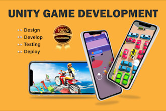 develop and customize 3d and 2d unity games