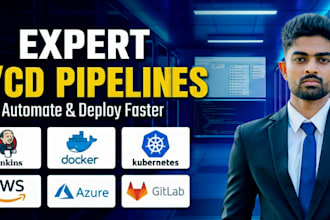 set up cicd pipelines using jenkins github actions gitlab ci and azure