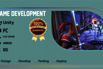 develop game in unity 3d 2d for android ios web PC