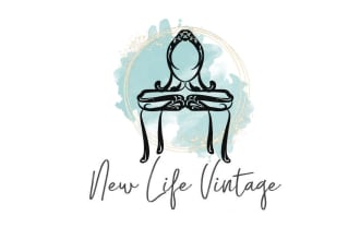 design vintage furniture logo