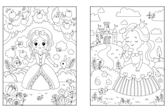 do make professional and  unique colouring book page for KDP