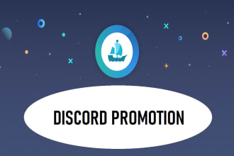 promote discord server, twitter opensea nft crypto