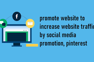 promote website to increase website traffic by social media promotion, pinterest