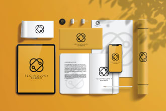create a minimalist logo, branding kit and visual identity package