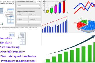 do excel pivot table, pivot chart  and excel presentation