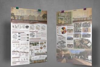 do professional architecture  presentation,poster and board design