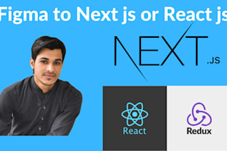 build figma to next js or react js website