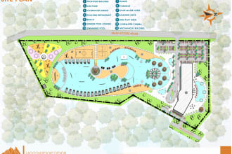 create site plan, plot plan for city permit and presentation