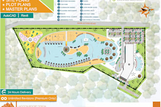 create site plan, plot plan for city permit and presentation