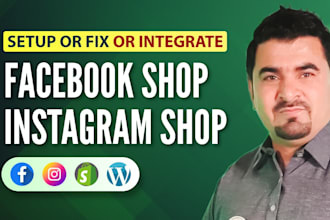 setup facebook and instagram shop, sync shopify, meta business suite