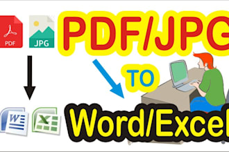 retype your image or PDF files into ms word or ms excel