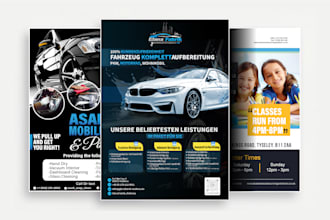 design professional flyer, brochure or poster for your business