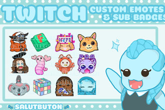 create custom emotes, sub badges or stickers for your stream