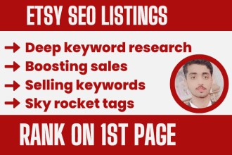 do etsy seo title, tags to rank etsy listing on 1st page and boost sales