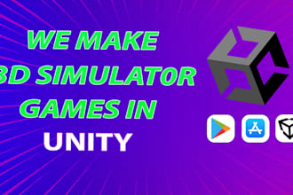 develop a unity 3d simulator games for android and ios