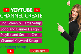 create and set up a youtube channel professionally