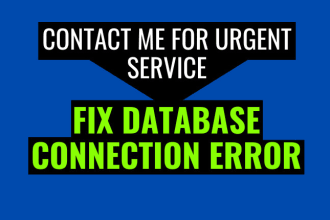 fix error establishing a database connection of wordpress website