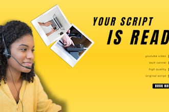 write your explainer and commercial video script