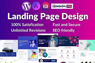 design or redesign responsive landing page for your business