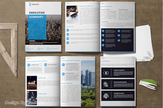 design a white paper, one pager and annual report