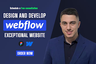 design and develop an exceptional responsive webflow website