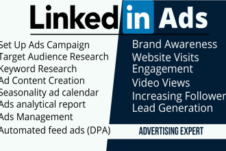 setup and optimize high converting linkedin ads campaign for you