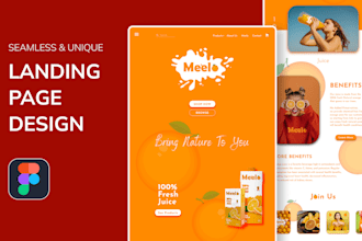 design a seamless landing page with better UX
