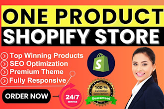 make one product shopify store or shopify dropshipping store