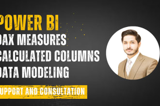 write dax measures and calculated columns for power bi