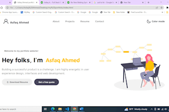 create a fully functional website