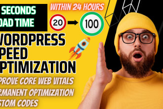 do fast wordpress page speed optimization and speed up wordpress website