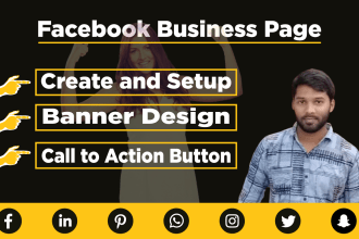 do facebook business page creation and set up SEO optimization
