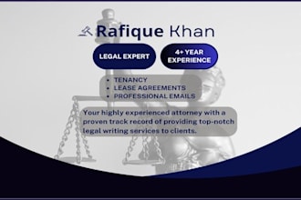 write tenancy, lease agreements and professional emails