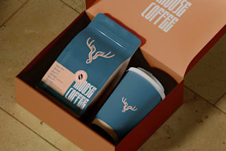 do custom coffee bag and packaging, labels design
