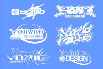 create y2k streetwear  logo design
