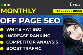 do white hat monthly SEO service for google 1st page ranking, quality backlinks