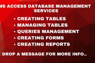 create and manage access database