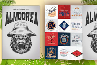 do design a retro vintage logo 24 hours