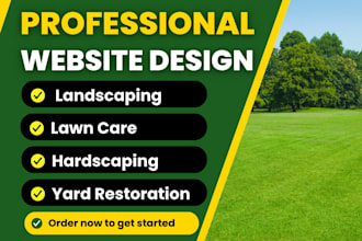 do landscape website, lawn care website, landscaping website design